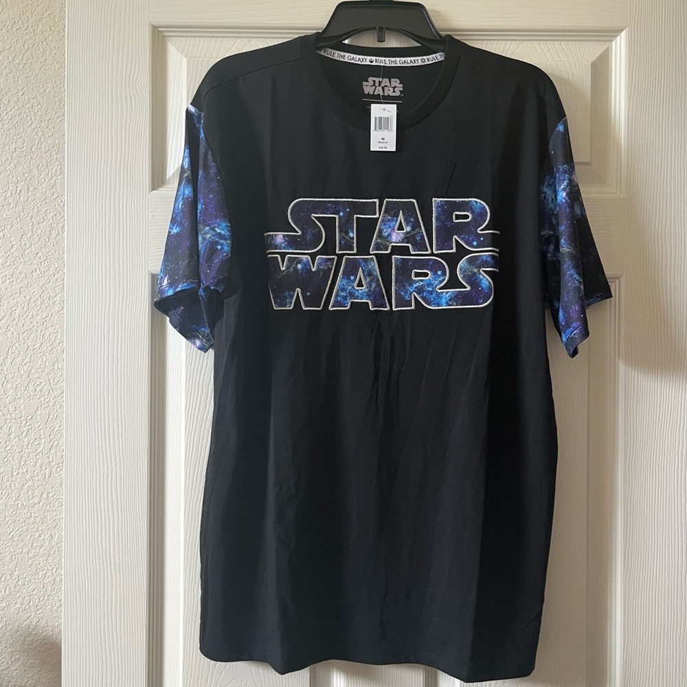 Star Wars galaxy sleeve t-shirt. Our universe/ Disney parks